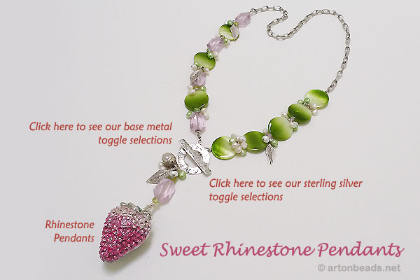 Sweet Rhinestone Pendants