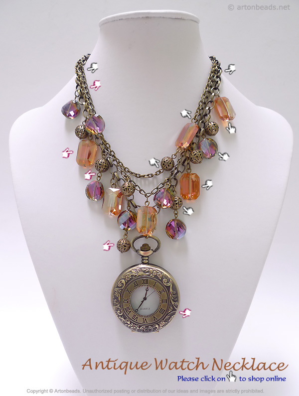 Antique Watch Necklace