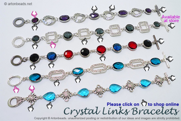 Crystal Links bracelets