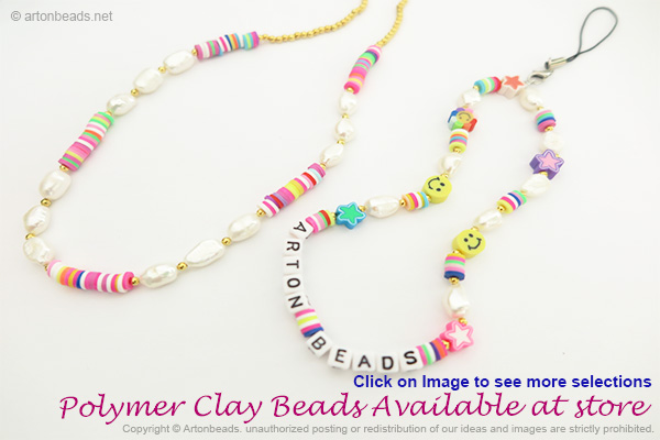 Polymer Clay Beads Available at store