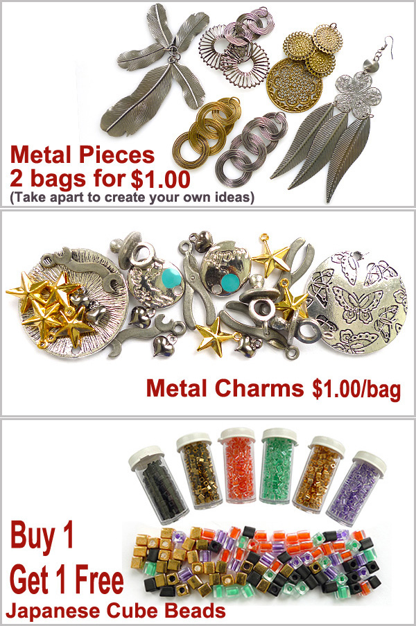 Metal Pieces 2 bags for $1.00