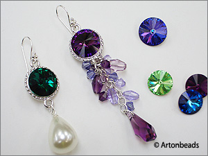 Swarovski Rivoli and Metal Setting