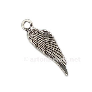 Casting Charm - Wings - 28.6x8.5mm - 10pcs - Click Image to Close