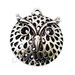 Casting Charm - Owl - 25x30mm - 1pc