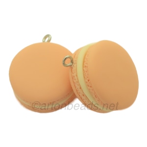 Plastic Charm - Macaron - Peach