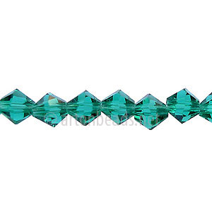 Chinese Crystal Bicone - Light Emerald - 6mm