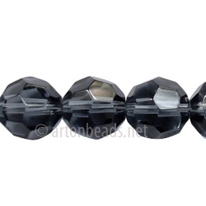 Chinese Crystal Bead - Faceted Round - Montana - 12mm - Click Image to Close