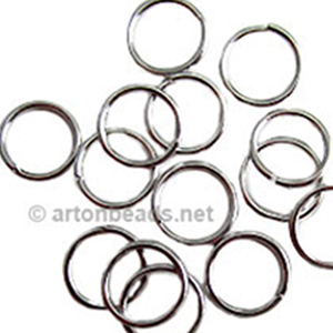Jump Ring - White Gold Plated - 1.8x16mm - 20pcs