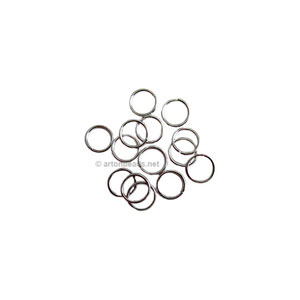 Jump Ring - White Gold Plated - 0.7x4mm - 1000pcs