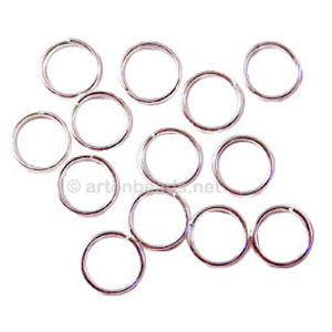 Split Ring - 925 Silver Plated - 8mm - 100pcs