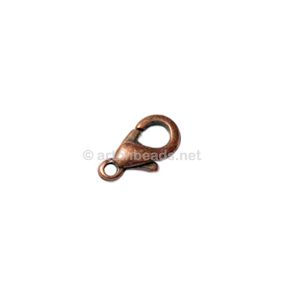Lobster Clasp - Antique Copper Plated - 10mm - 50pcs