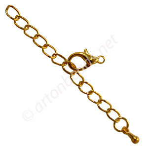 Extension Chain - 18K Gold Plated - 51.5mm - 10pcs
