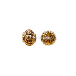 *Base Metal Spacer Bead - 18k Gold Plated - 5mm - 70pcs