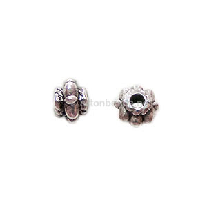 *Base Metal Spacer Bead - Antique Silver Plated - 5mm - 70pcs