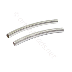 Tube - 925 Silver Plated - ID 1.8mm - 35pcs