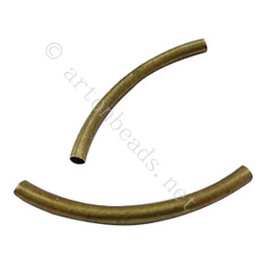 Tube - Antique Brass Plated - ID 3.4mm - 20pcs