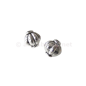 *Metal Bead - Antique Silver Plated - 7x7mm - 20pcs