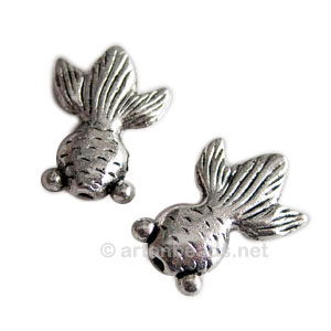 Metal Bead - Antique Silver Plated - 22.7x16.6mm - 6pcs