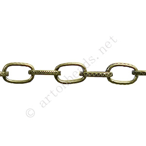 Chain(JF1.4+) - Antique brass Plated - 4.5x9.3mm - 1m