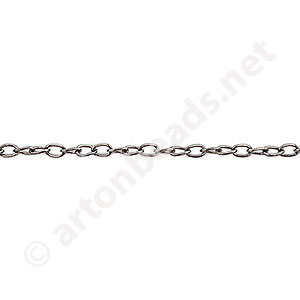 Chain(Y2403) - Gun metal Plated - 2.0x2.9mm - 2m