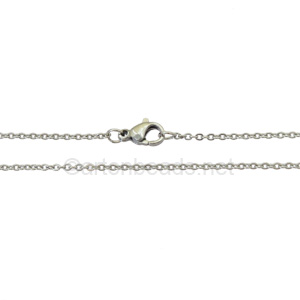 *Link Chain(250)with Clasp-Stainless Steel(1.66x2.22mm)-19"-10pc