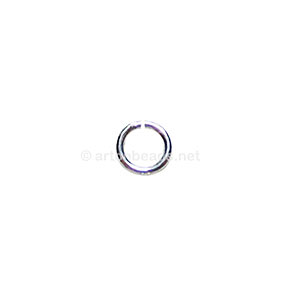 Sterling Silver Jump Ring - 0.9x6mm - 6pcs