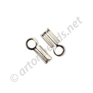 *Sterling Silver Fold-over - 3mm - 2pcs