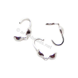 Sterling Silver Knot Cover - 3.5mm - 8pcs