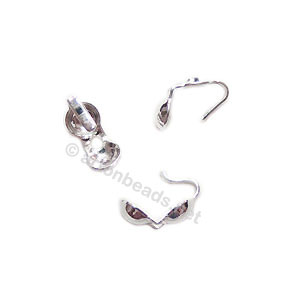 Sterling Silver Knot Cover - 3mm - 6pcs