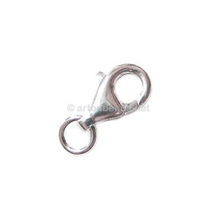 Sterling Silver Lobster Clasp - 13mm - 2pcs