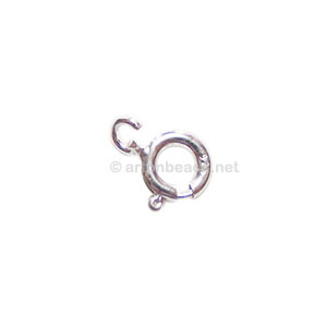 Sterling Silver Spring Clasp - 4.5mm - 12pcs