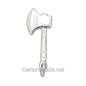 Sterling Silver Charm - Axe - 9x21mm - 1pc