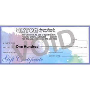 $100 Arton Gift Certificate