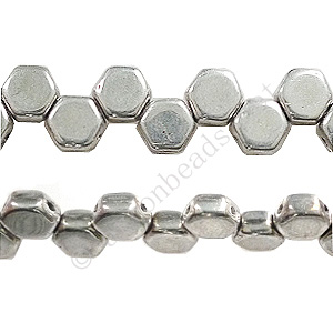 Honeycomb 2-hole Glass Beads - Full Labrador - 6mm - 30pcs