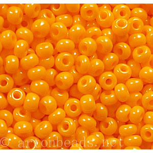 Czech Seed Beads - Light Orange Opaque - 11/0 - 1 Vial