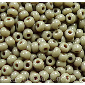 Czech Seed Beads - Grey Opaque - 11/0 - 1 Vial