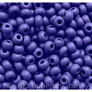 Czech Seed Beads - Navy Blue Matte Opaque - 11/0 - 1 Vial