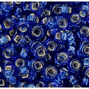 Czech Seed Beads - Royal Blue Silver lined - 6/0 - 16g