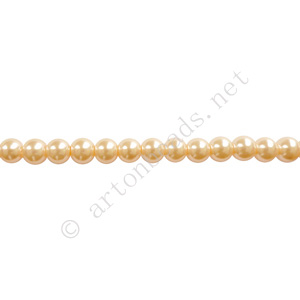 *Silk - Chinese Glass Pearl - 4mm - 32"