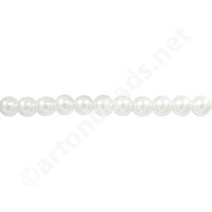 White - Chinese Glass Pearl - 6mm - 31"