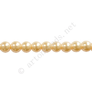 Silk - Chinese Glass Pearl - 8mm - 30"