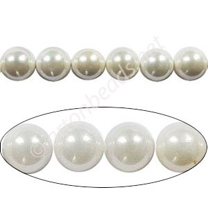 *Off White - Mother Of Pearl - 6mm - 16"