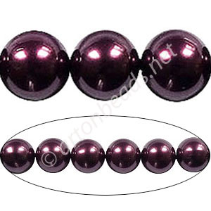 Burgundy - Mother Of Pearl - 12mm - 16"