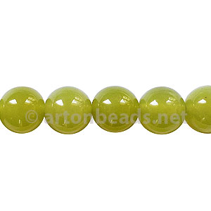 Olive Jade - Round - 8mm