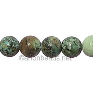 African Turquoise - Round - 8mm