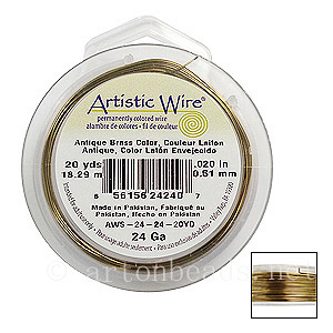 Artistic Wire - Antique Brass - 0.51mm - 20Y