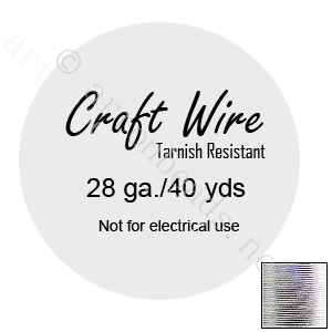 Craft Wire - Non-Tarnish Silver Plated - 0.3mm - 40Y