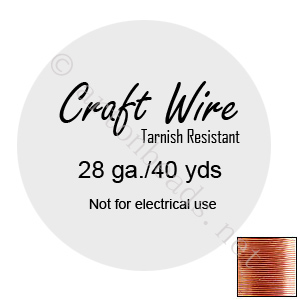 Craft Wire - Non-Tarnish Copper Plated - 0.3mm - 40Y