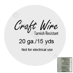 *Craft Wire - Non-Tarnish Silver Plated - 0.8mm - 15Y