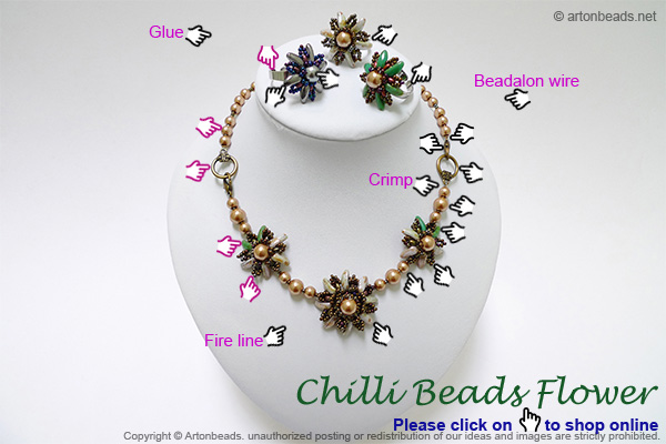 Chilli Beads Flower